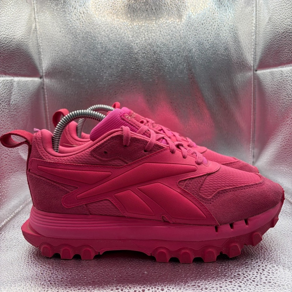 Size 8.5 Reebok Classic Leather Cardi B Low Top Fusion Pink Womens Shoes GW8876